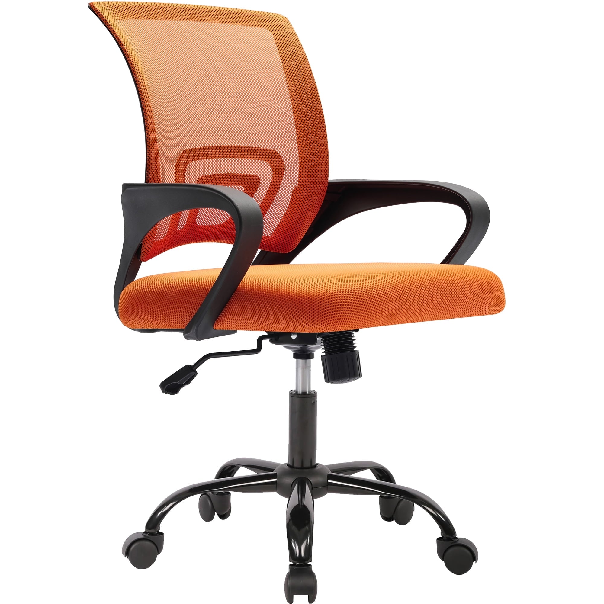 JONPONY Ergonomic Office Chair, Lumbar Support, Adjustable Height with Armrests for Adults,Black